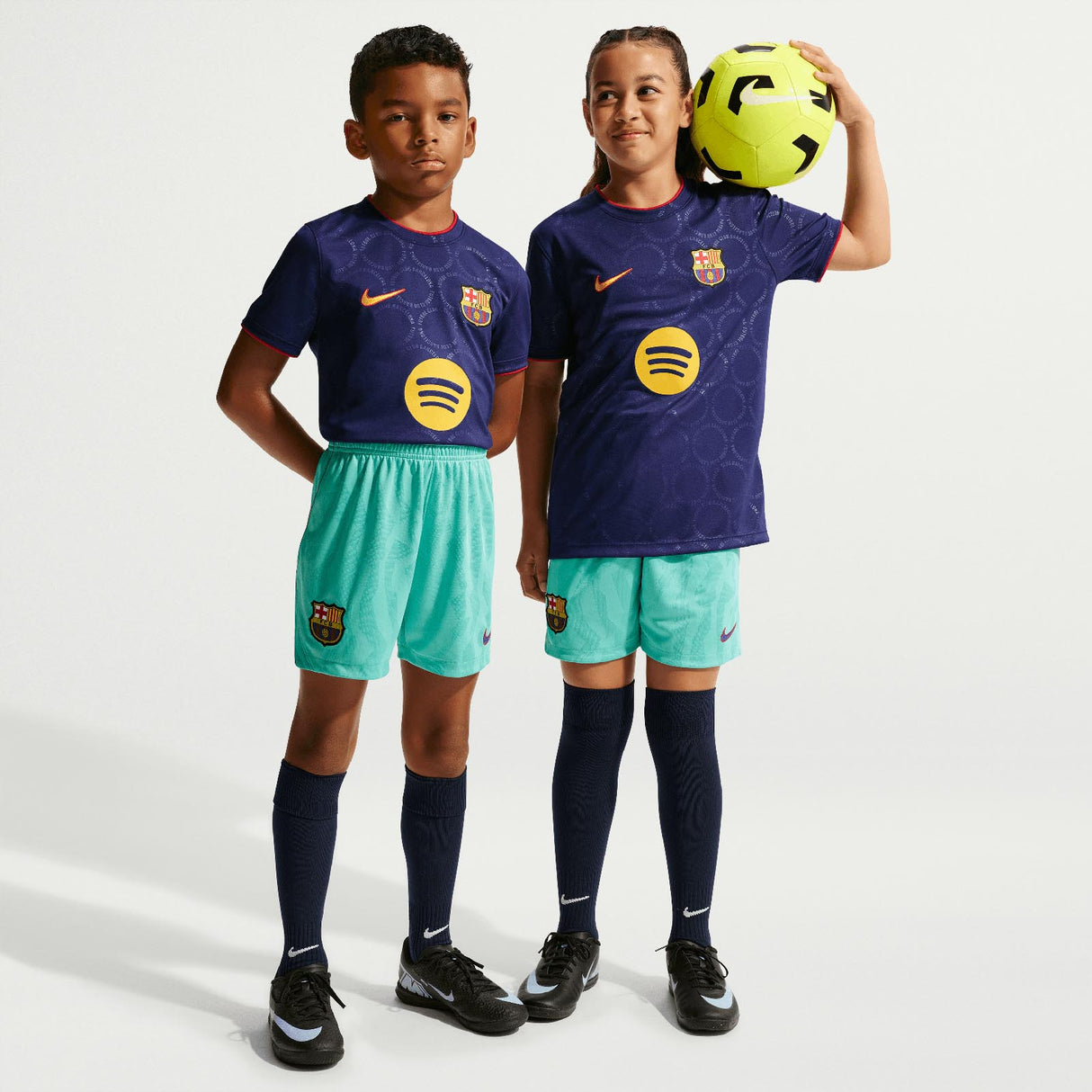 Nike FCB 26 Kids Third Short Navy