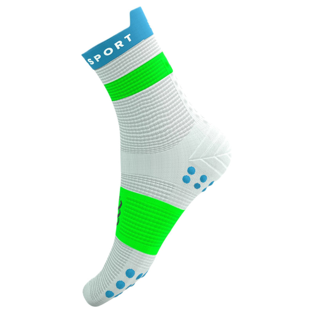 Compressport Pro Racing v4 HSock Blu/Grn