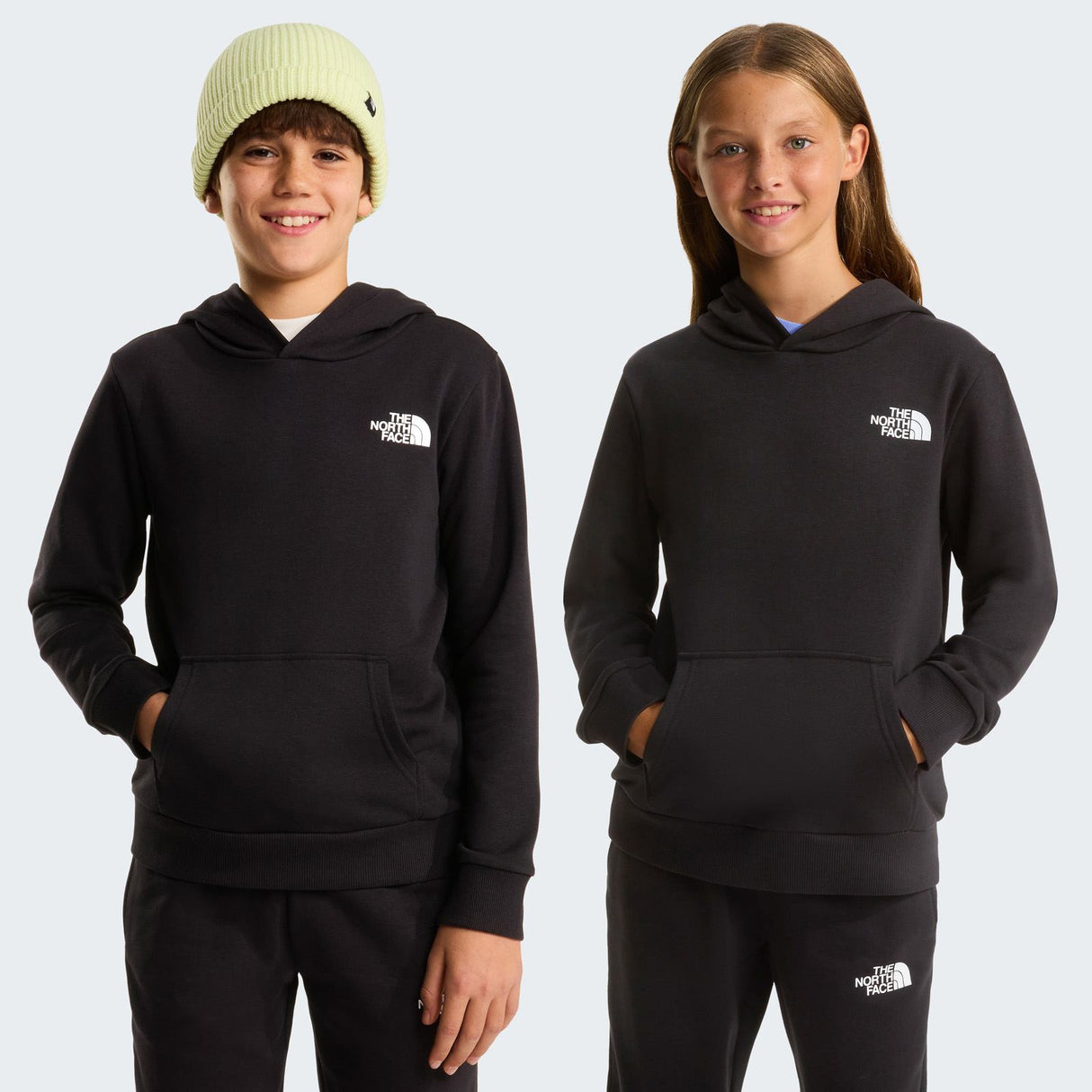 TNF GIRL TEEN DOME LIGHT HOODIE Black