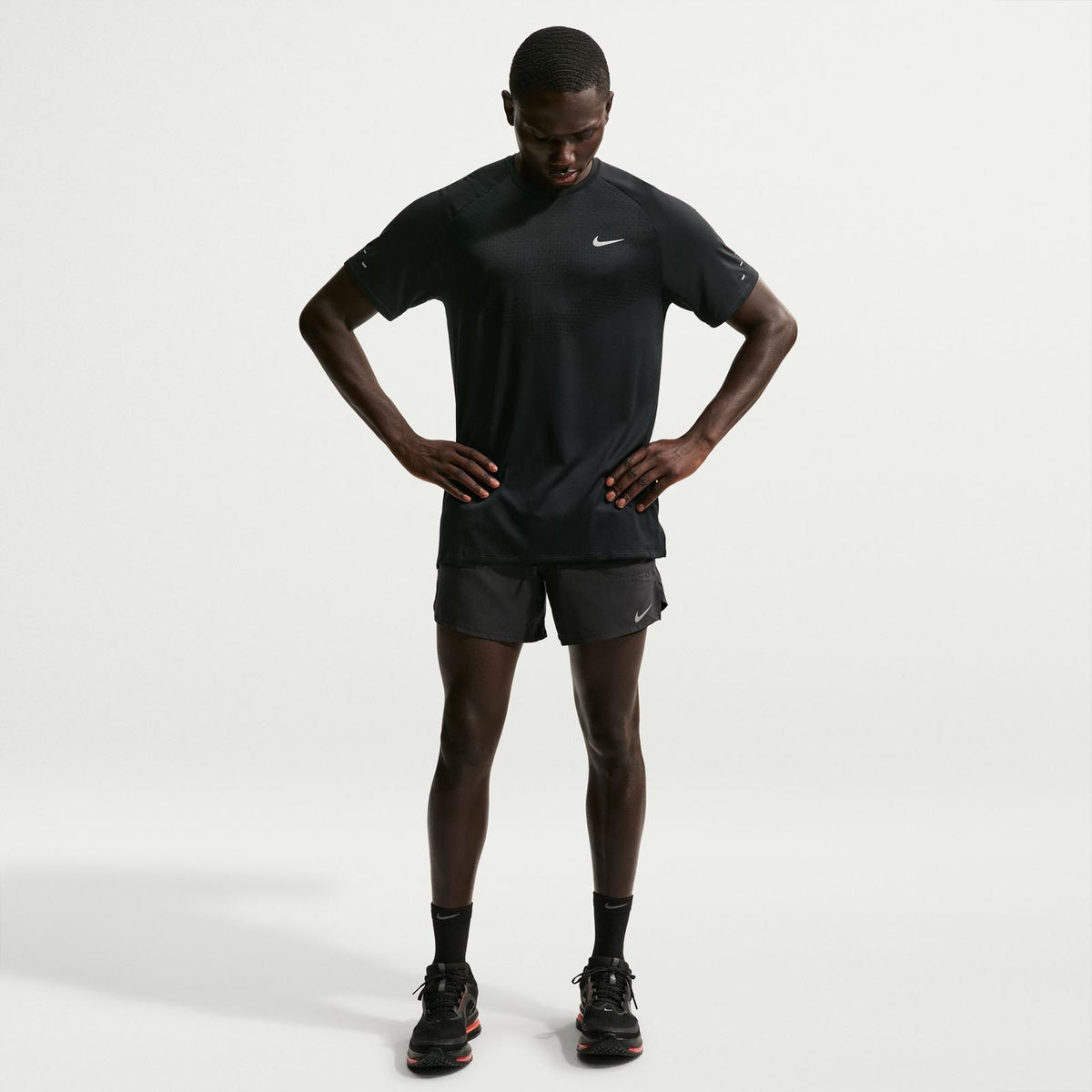 Nike Mens DFADV Stride SS Top Black