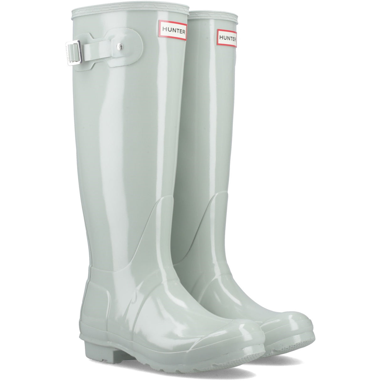 Hunter Womens Original Tall Gloss Wellingtons Sea Foam