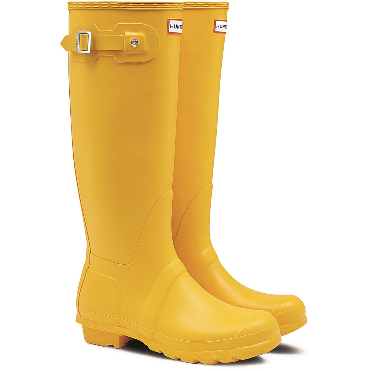 Hunter Womens Original Tall Wellington Boots Yellow