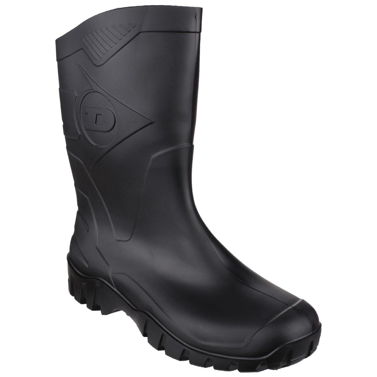 Dunlop Mens Dee Calf Length Wellington Black