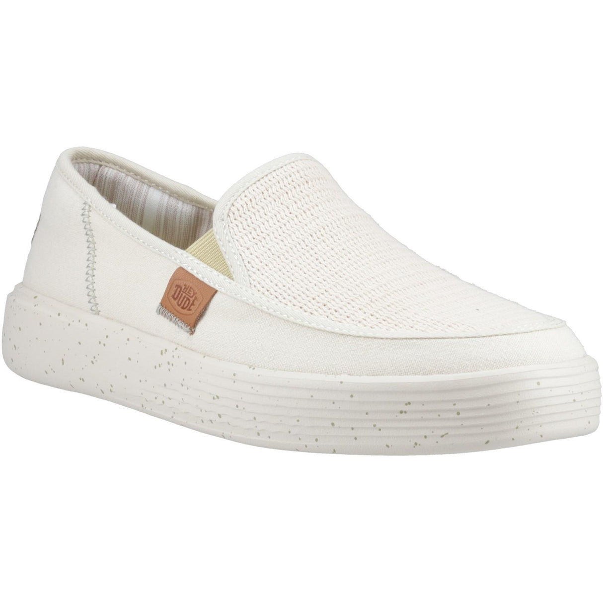 HEYDUDE Mens Sunapee Coastline Shoe Bone