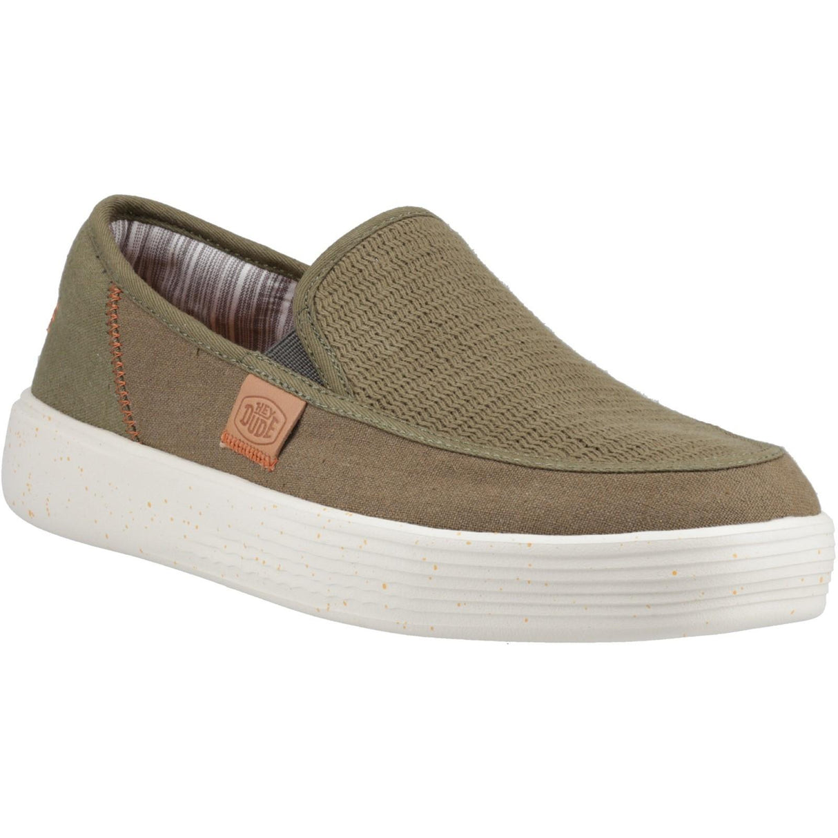 HEYDUDE Mens Sunapee Coastline Shoe Olive