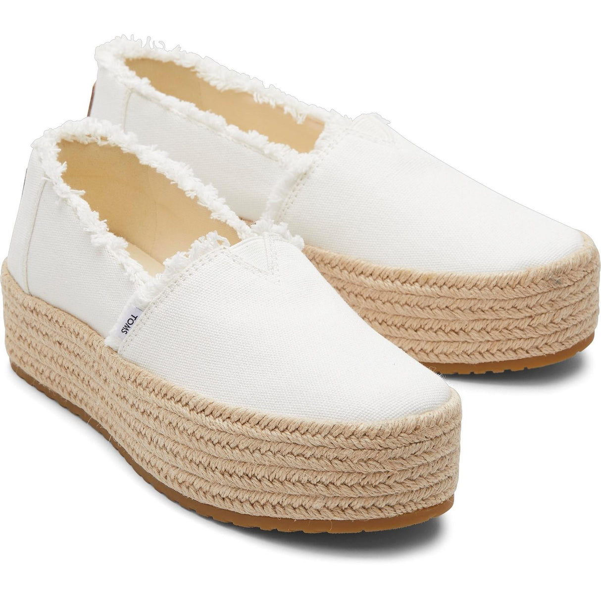 TOMS Womens Valencia Espadrille White
