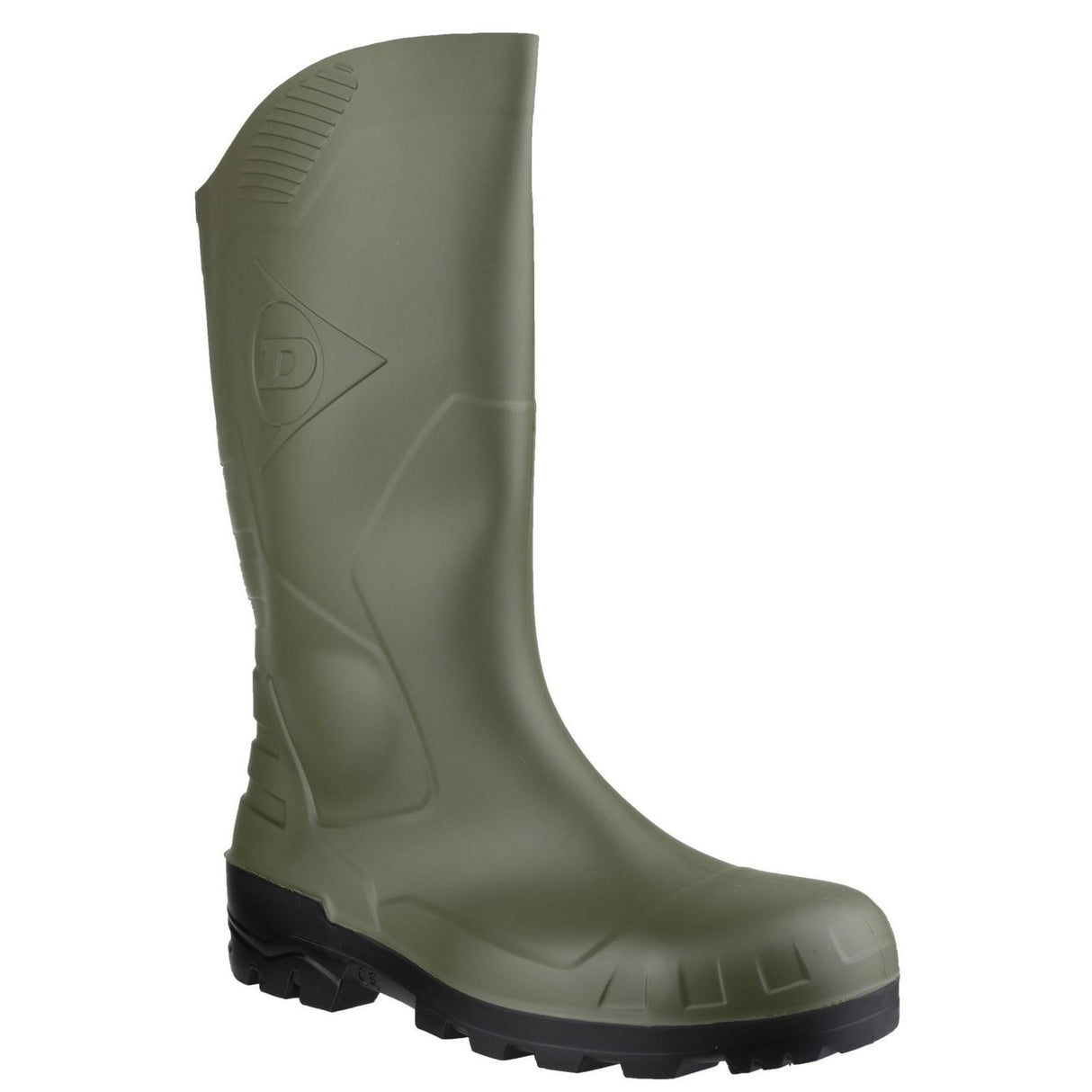 Dunlop Unisex Devon Full Safety Wellington Green/Black