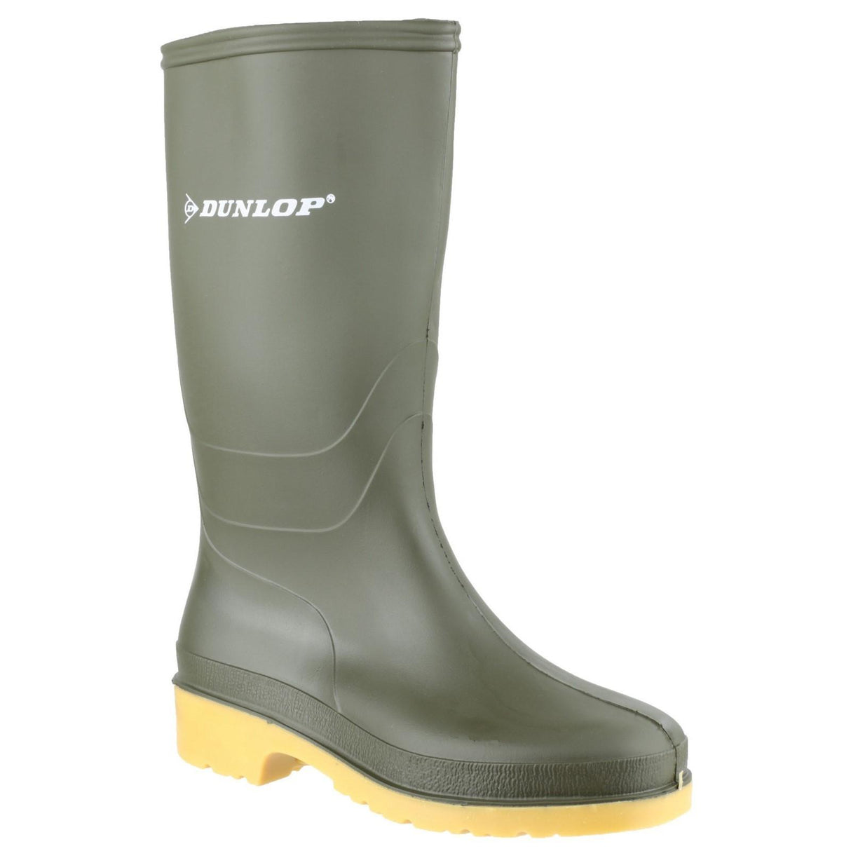 Dunlop Kids Dulls Wellington Boot Green