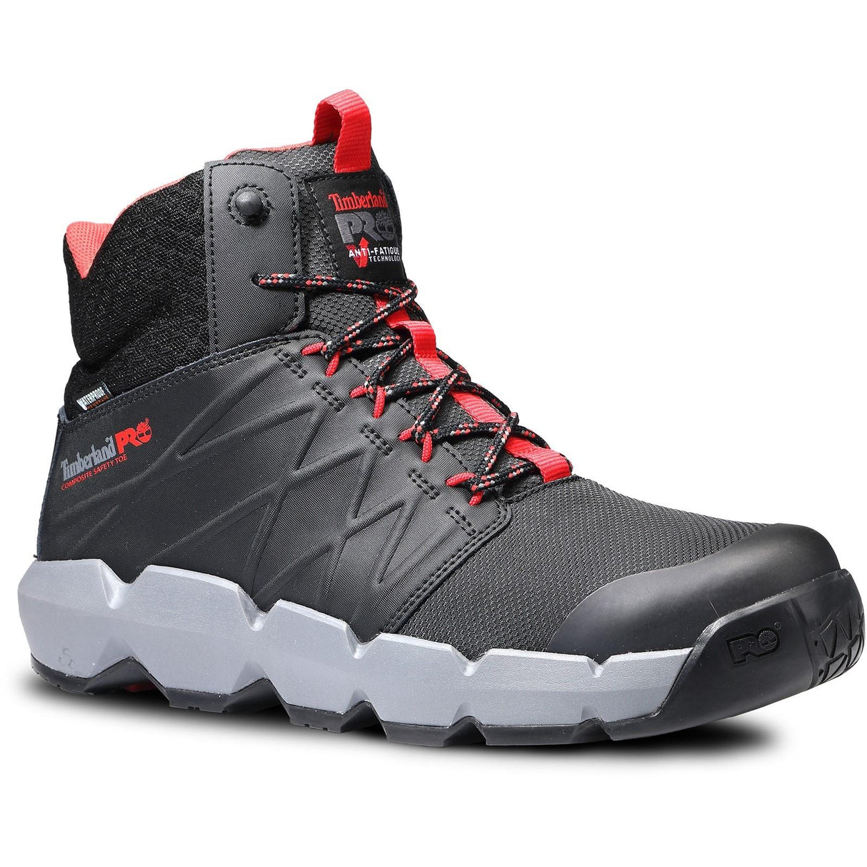 Timberland Pro Mens Morphix 6" Safety Boot Black/Red