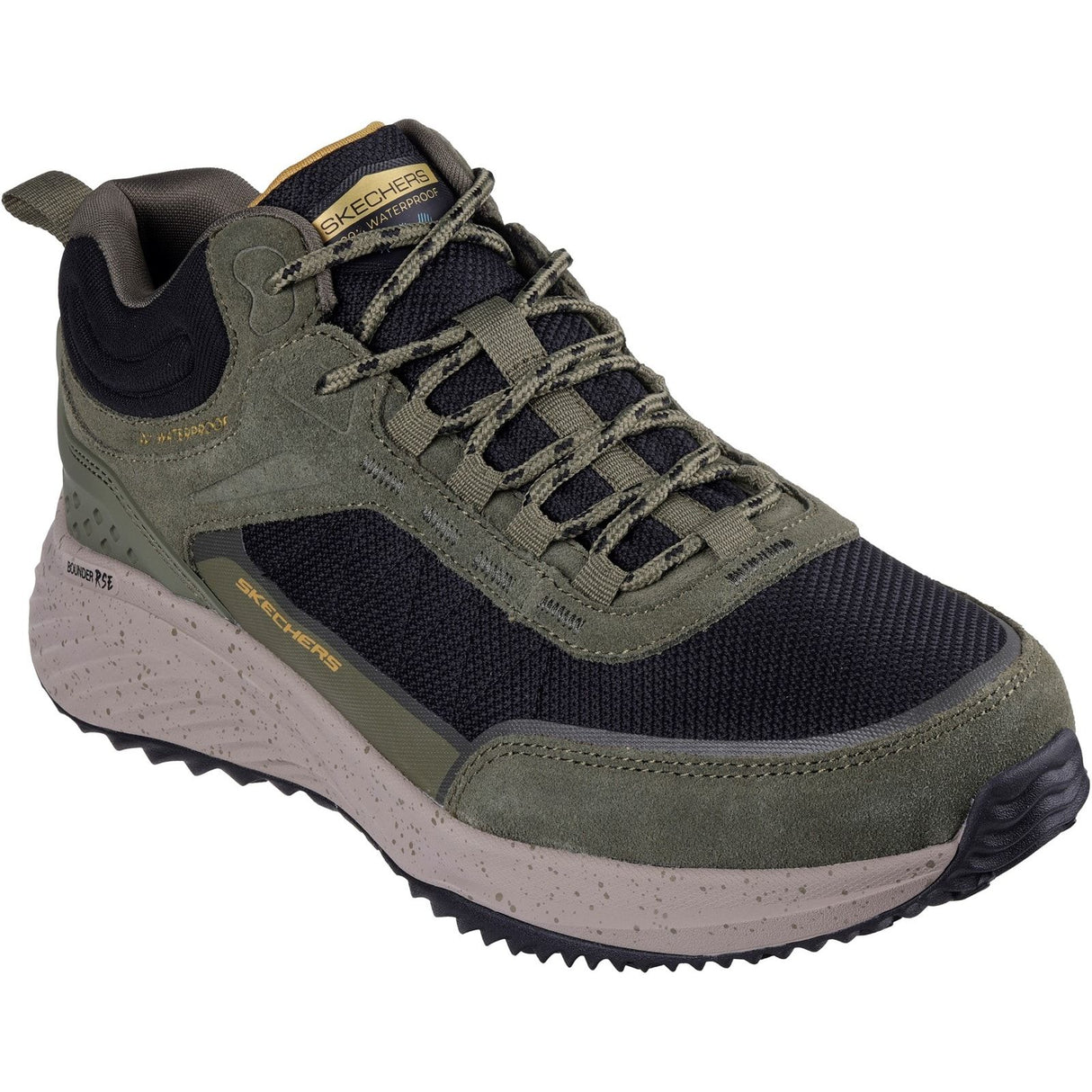 Skechers Mens Bounder Rse Hiking Boots Olive/Black