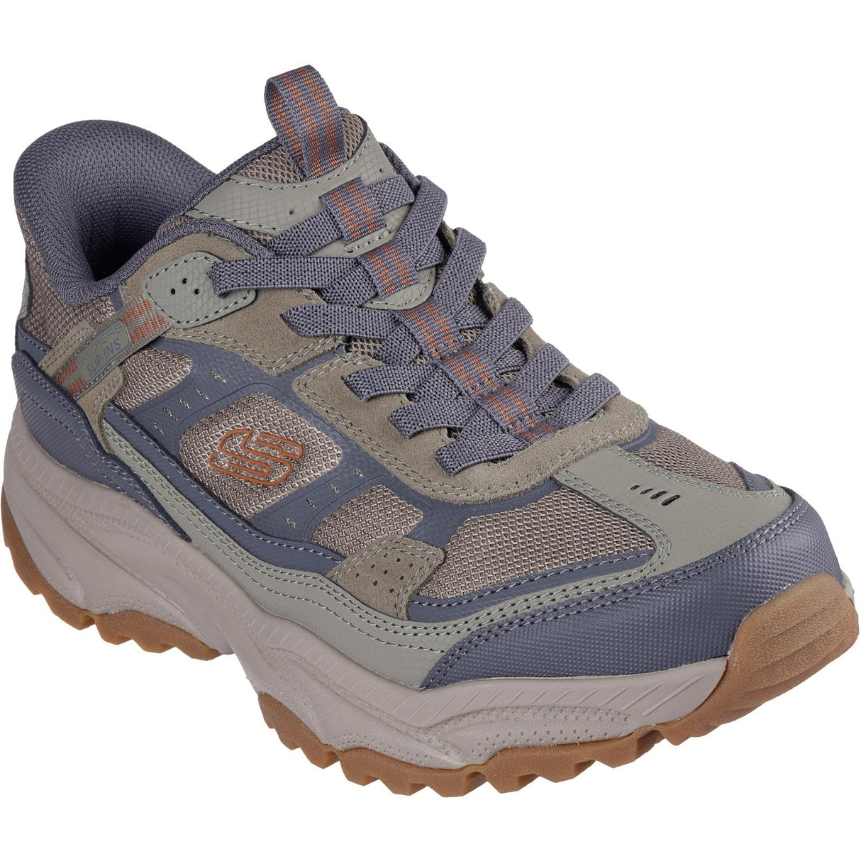 Skechers Mens Vigor AT Hiking Shoes Olive/Grey