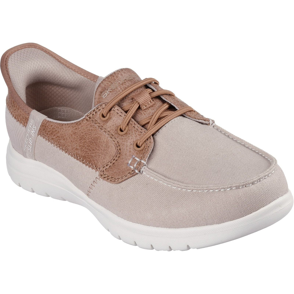 Skechers Womens On-the-GO Flex - Palmilla Boat Shoe Taupe