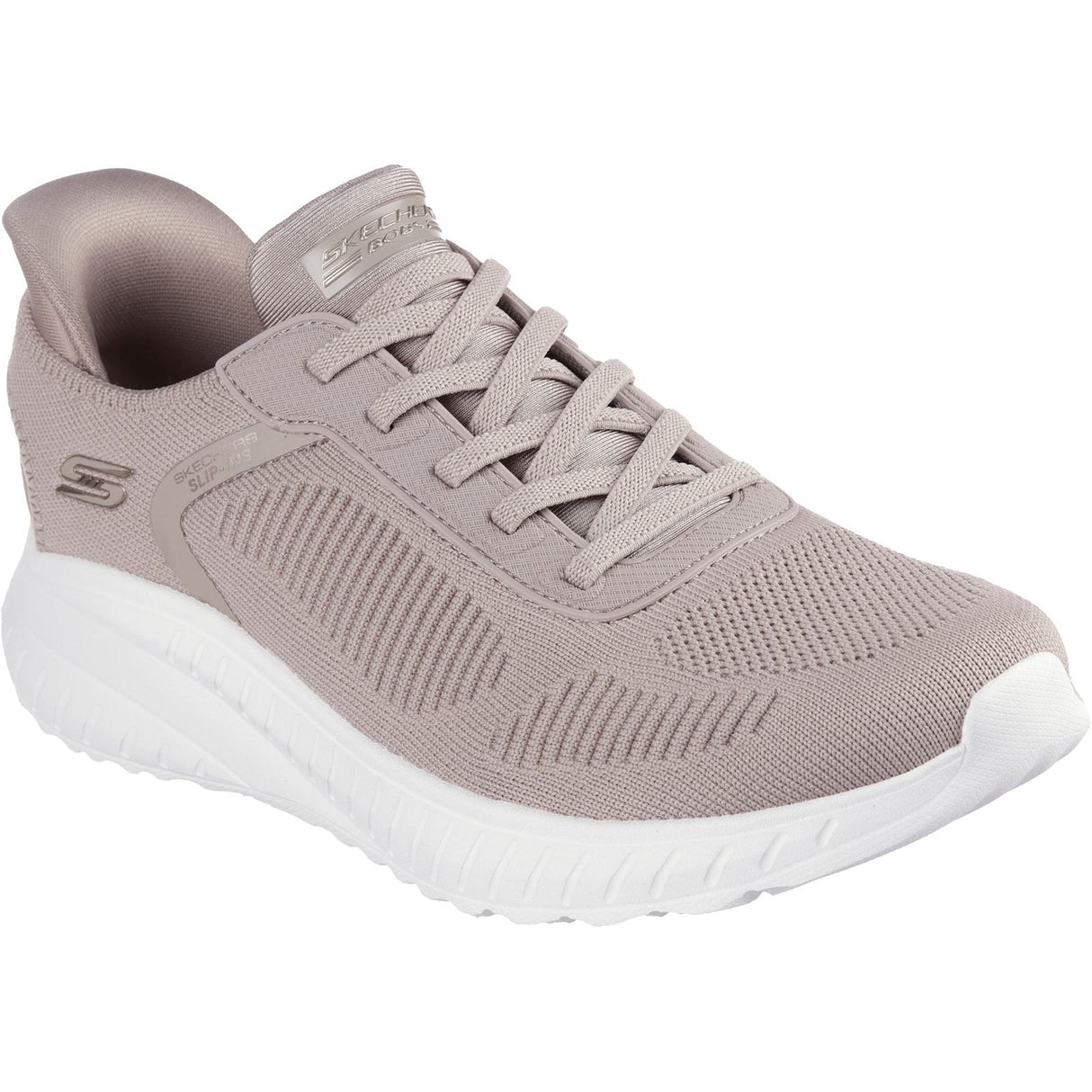 Skechers Womens BOBS Sport Squad Chaos Shoe Taupe