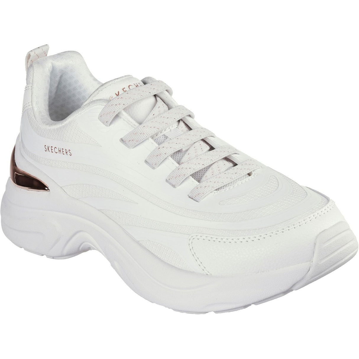 Skechers Womens Hazel Step N Flow Trainer White