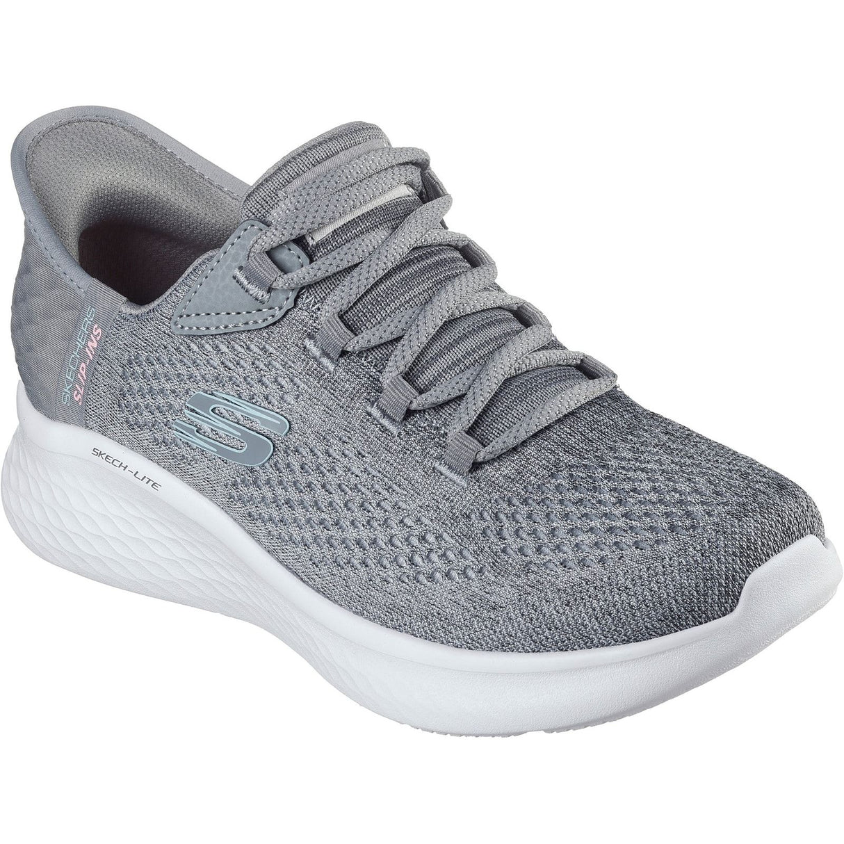 Skechers Womens Skech-Lite Pro Natural Trainer Grey/Multi