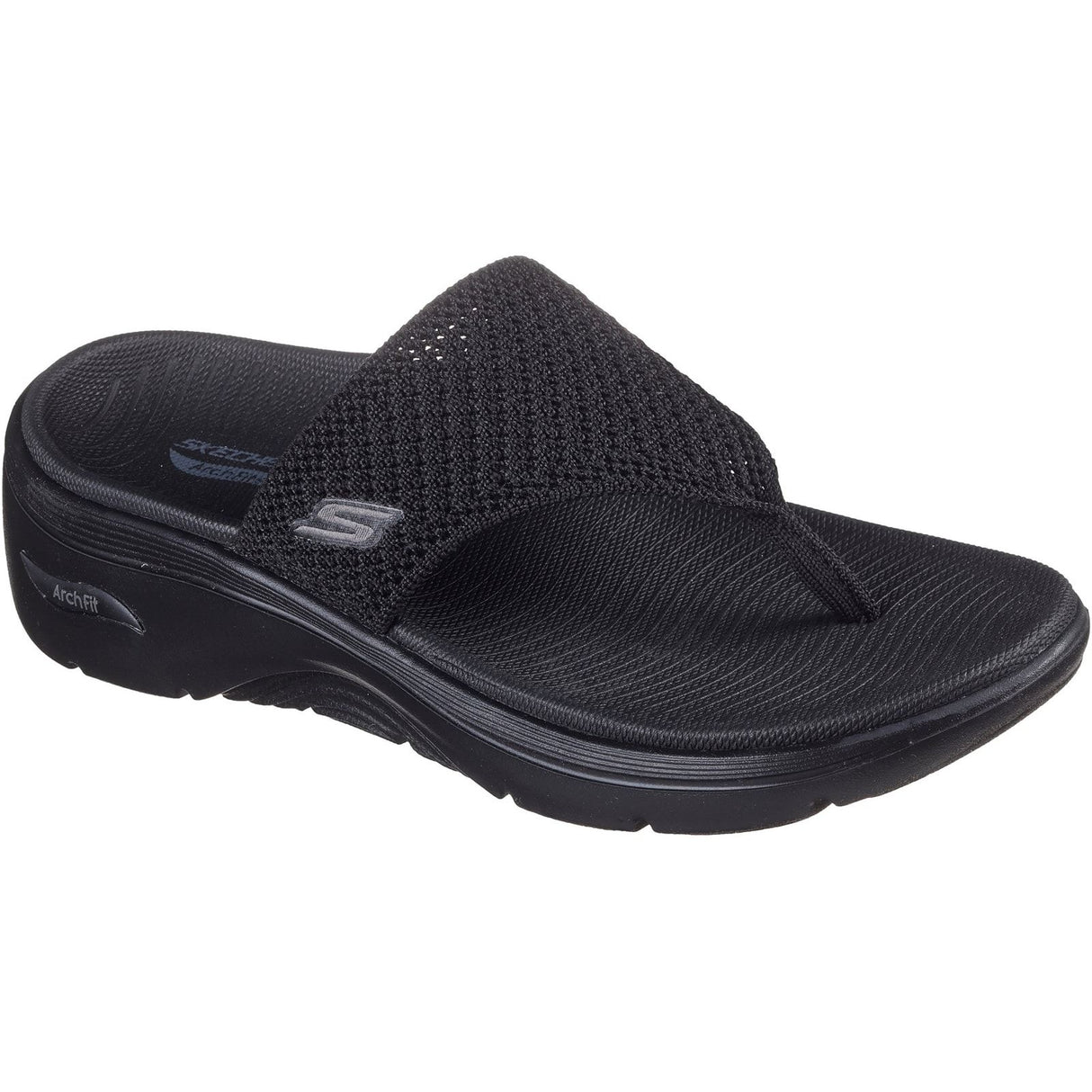 Skechers Womens Go Walk Arch Fit 2.0 Sandal Black