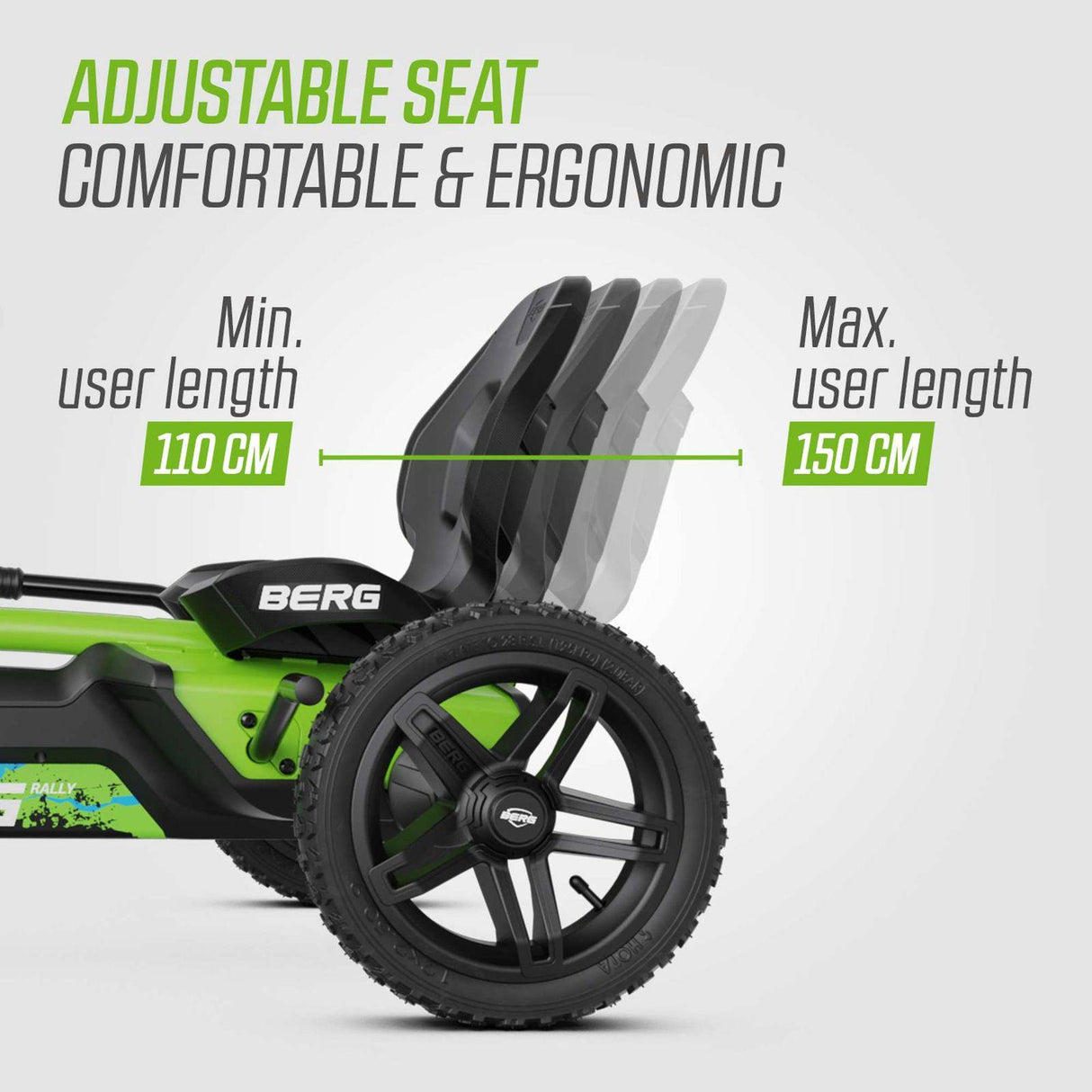BERG Rally DRT Green Go-Kart