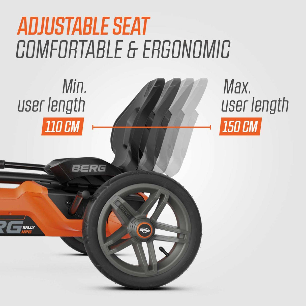 BERG Rally NRG Orange Go-Kart