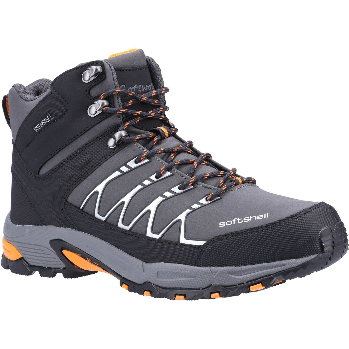 Cotswold Mens Abbeydale Mid Hiker Grey/Orange
