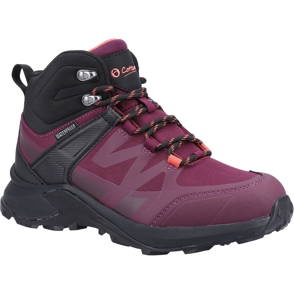 Cotswold Womens Horton Boots Burgundy