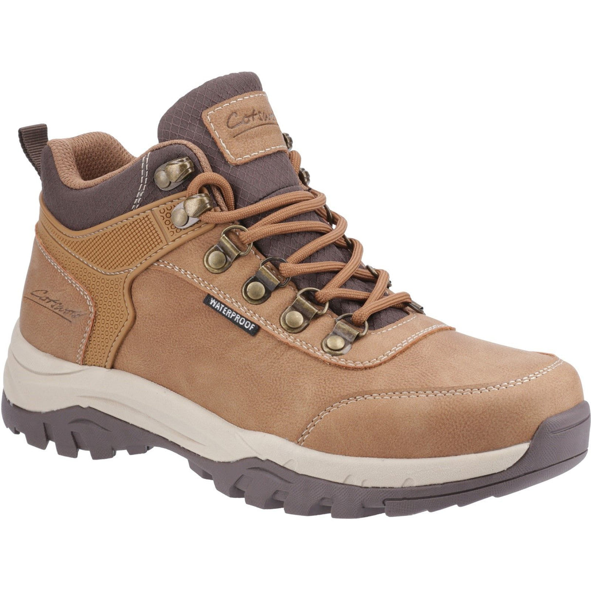 Cotswold Womens Overbury Hiking Boots Tan
