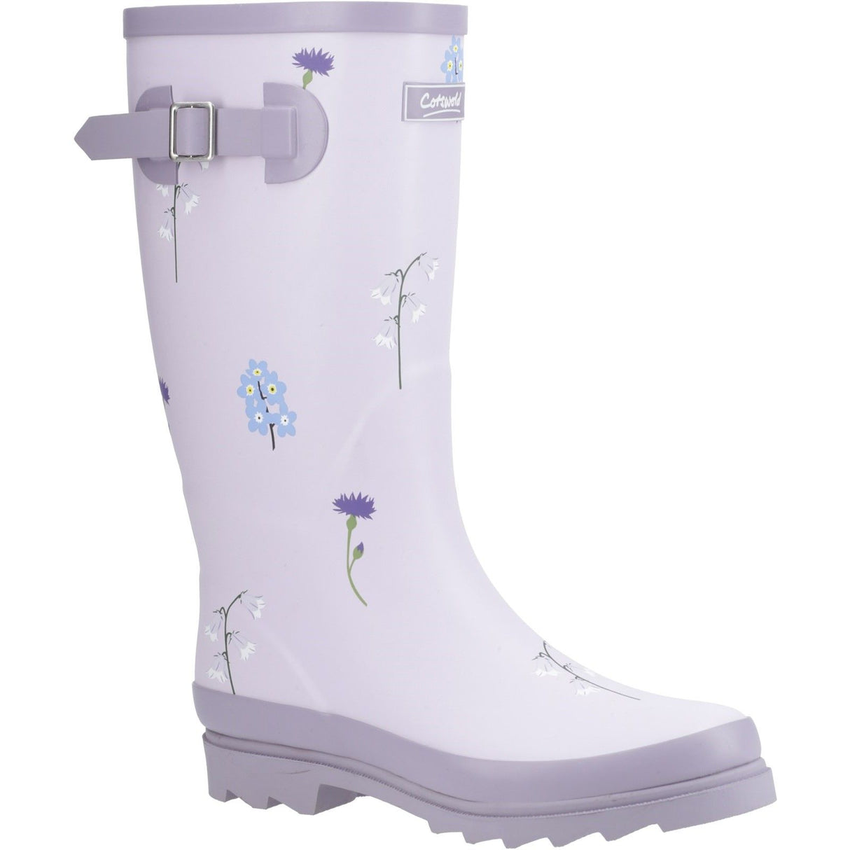 Cotswold Womens Wildflower Tall Wellingtons Lilac
