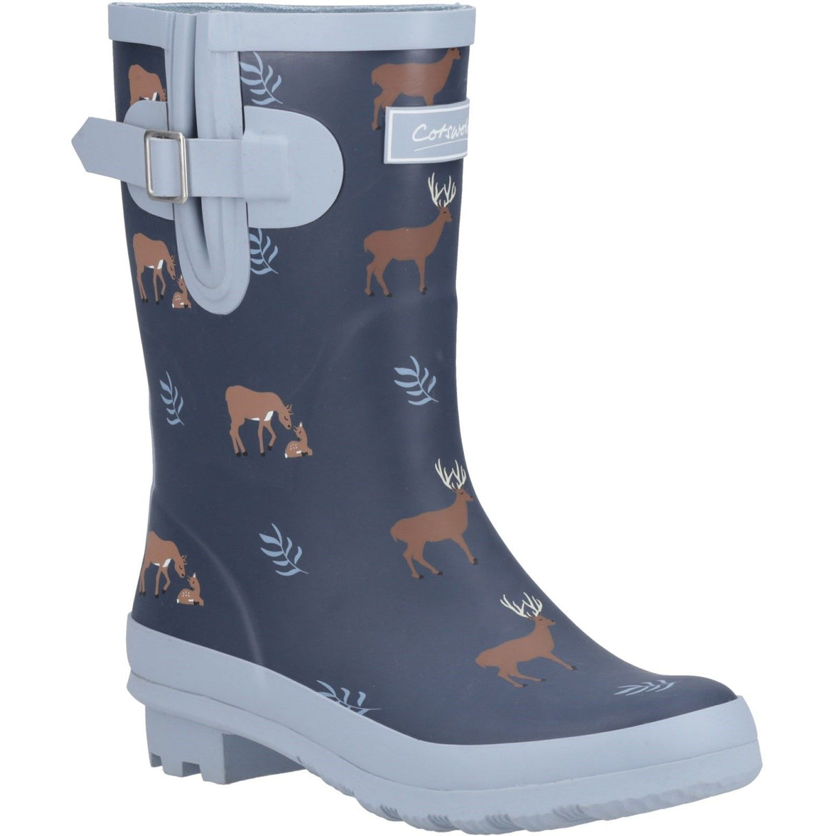 Cotswold Womens Woodland Mid Wellingtons Deers