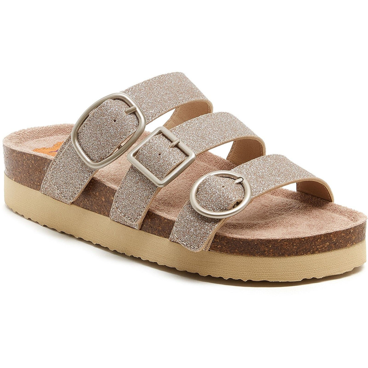 Rocket Dog Womens Astor Glenn Glitter Sandal Gold