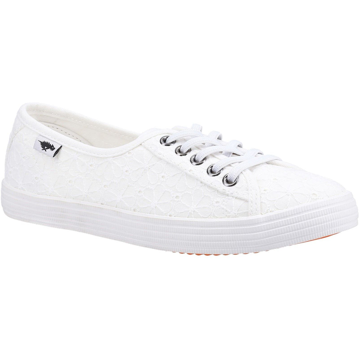 Rocket Dog Womens Chow Chow Elsie Eyelet Casual Shoe White