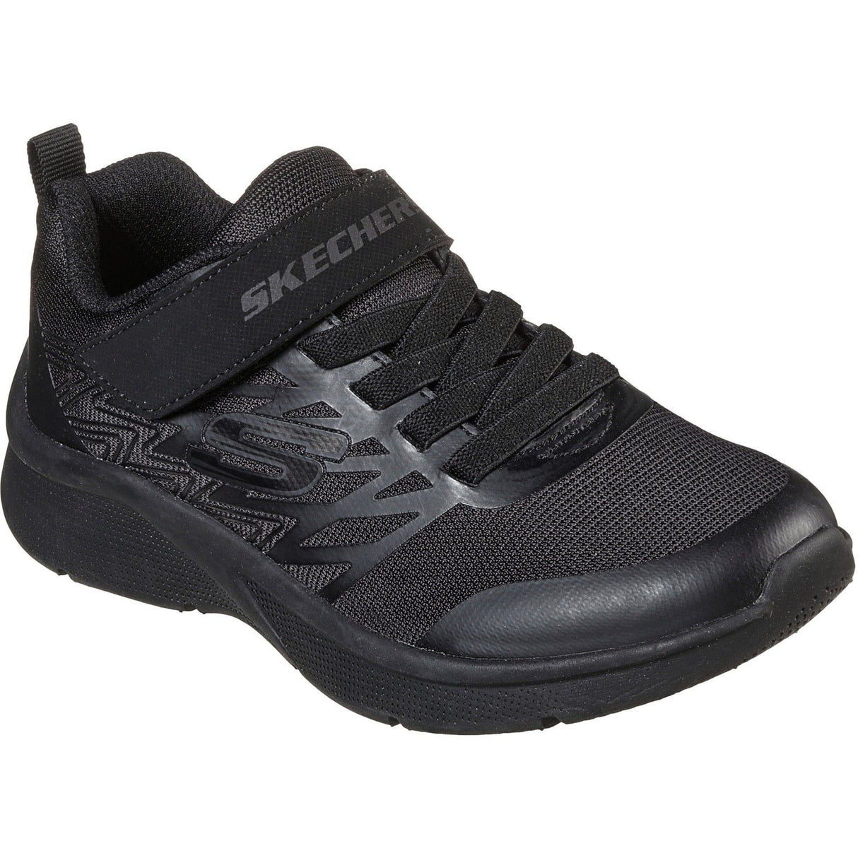 Skechers Junior Boys Microspec Texlor Trainers Black