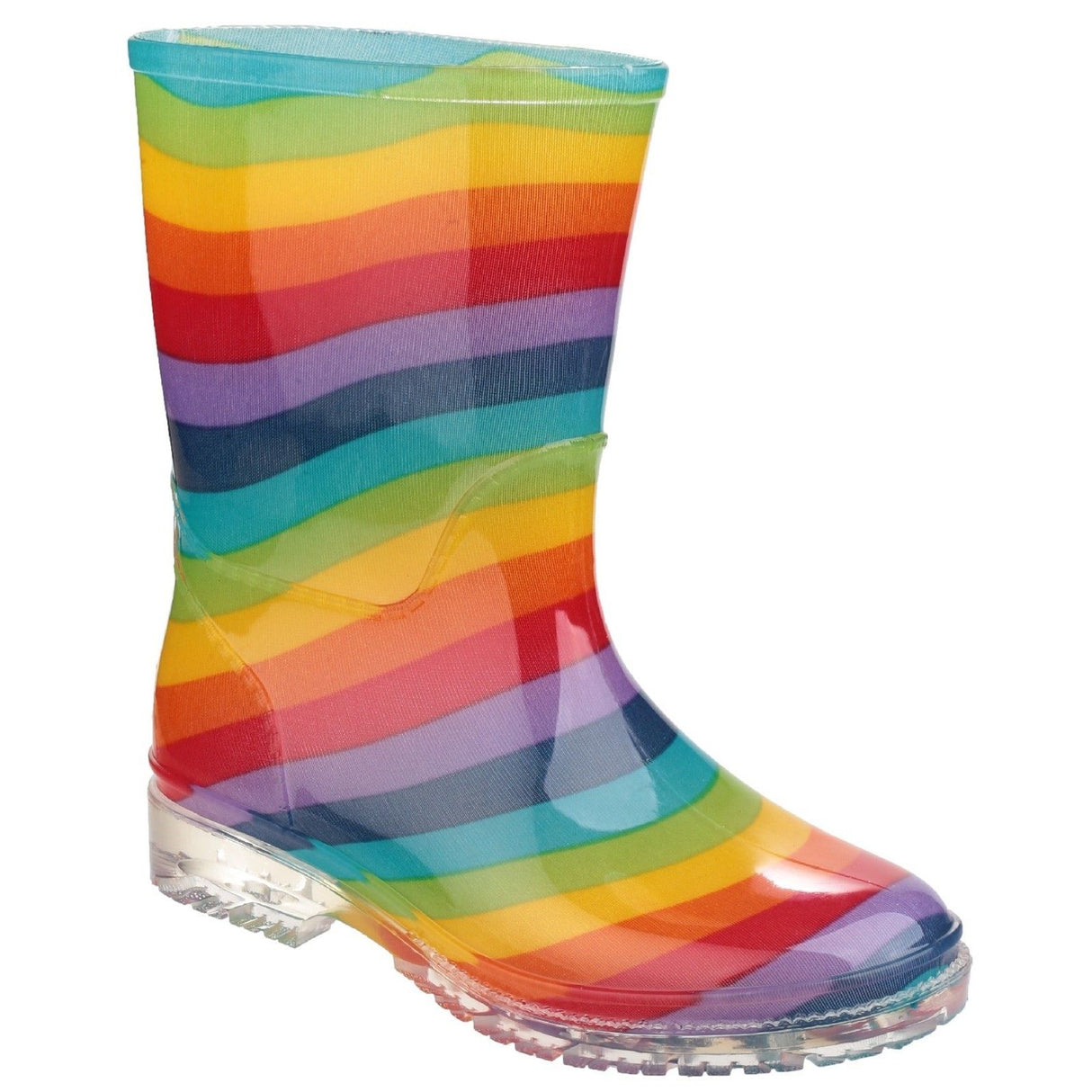 Cotswold Infant Girls Pvc Wellington Rainbow