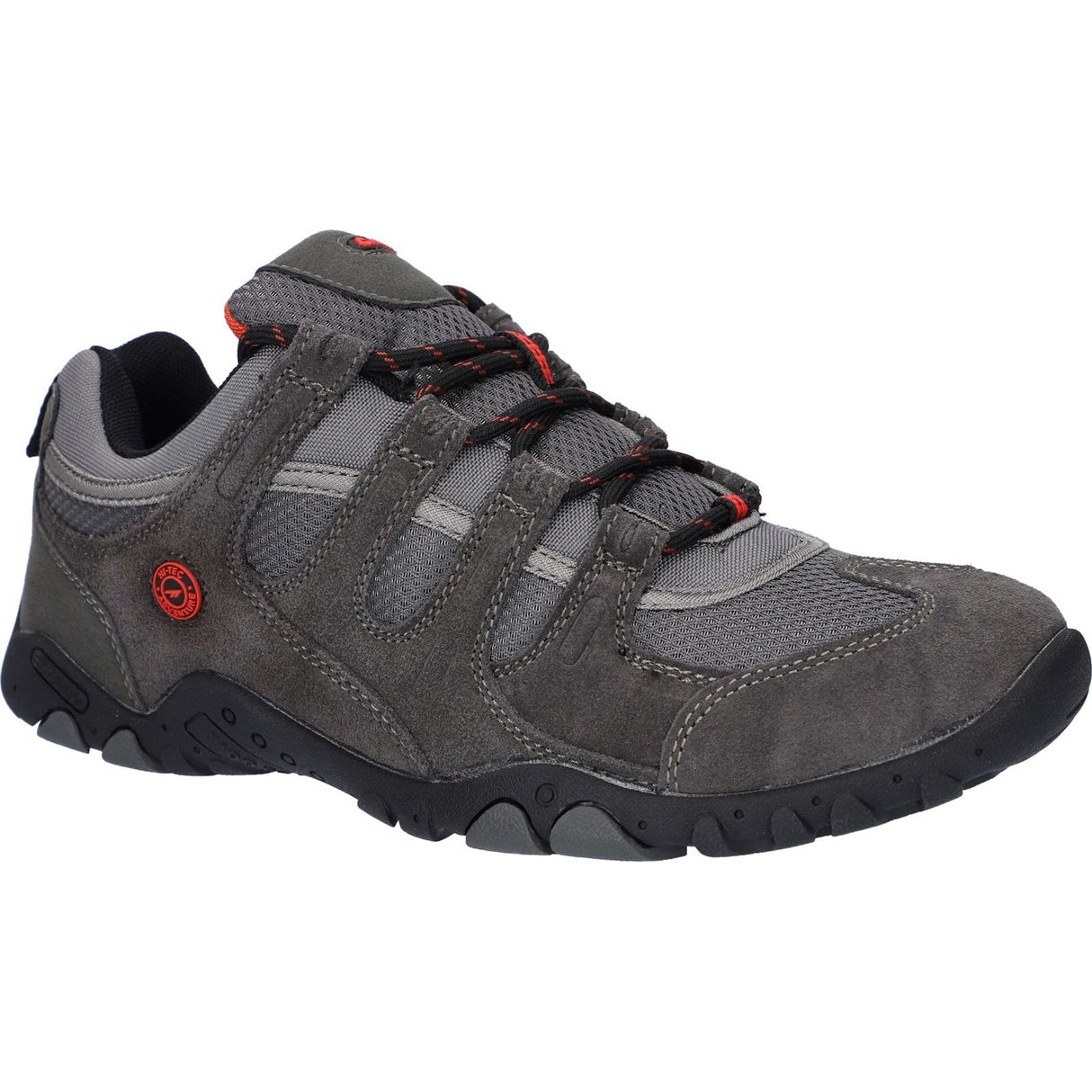 Hi-Tec Mens Quadra II Shoes Charcoal/Zingy Red