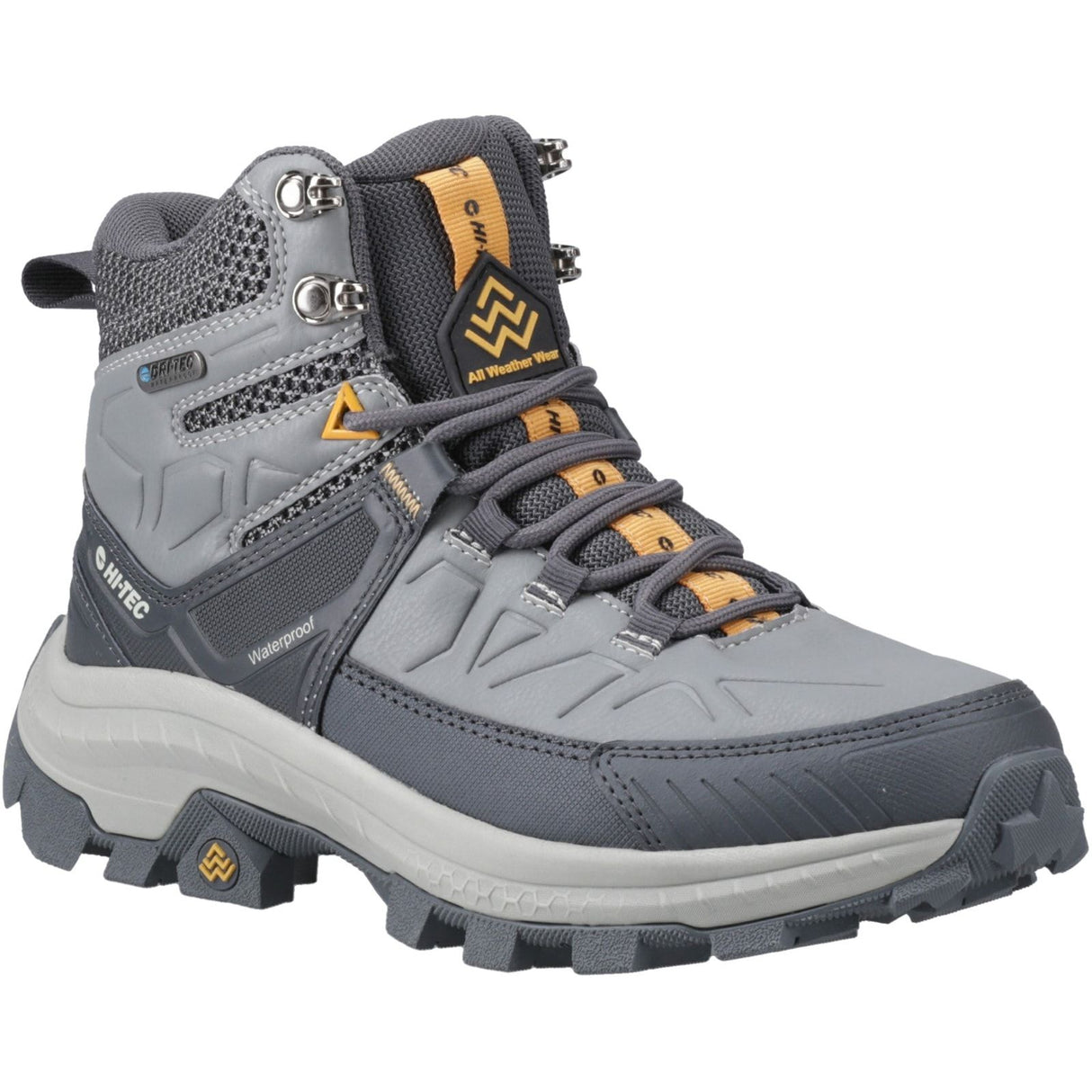 Hi-Tec Womens Rainier Hiking Boots Cool Grey