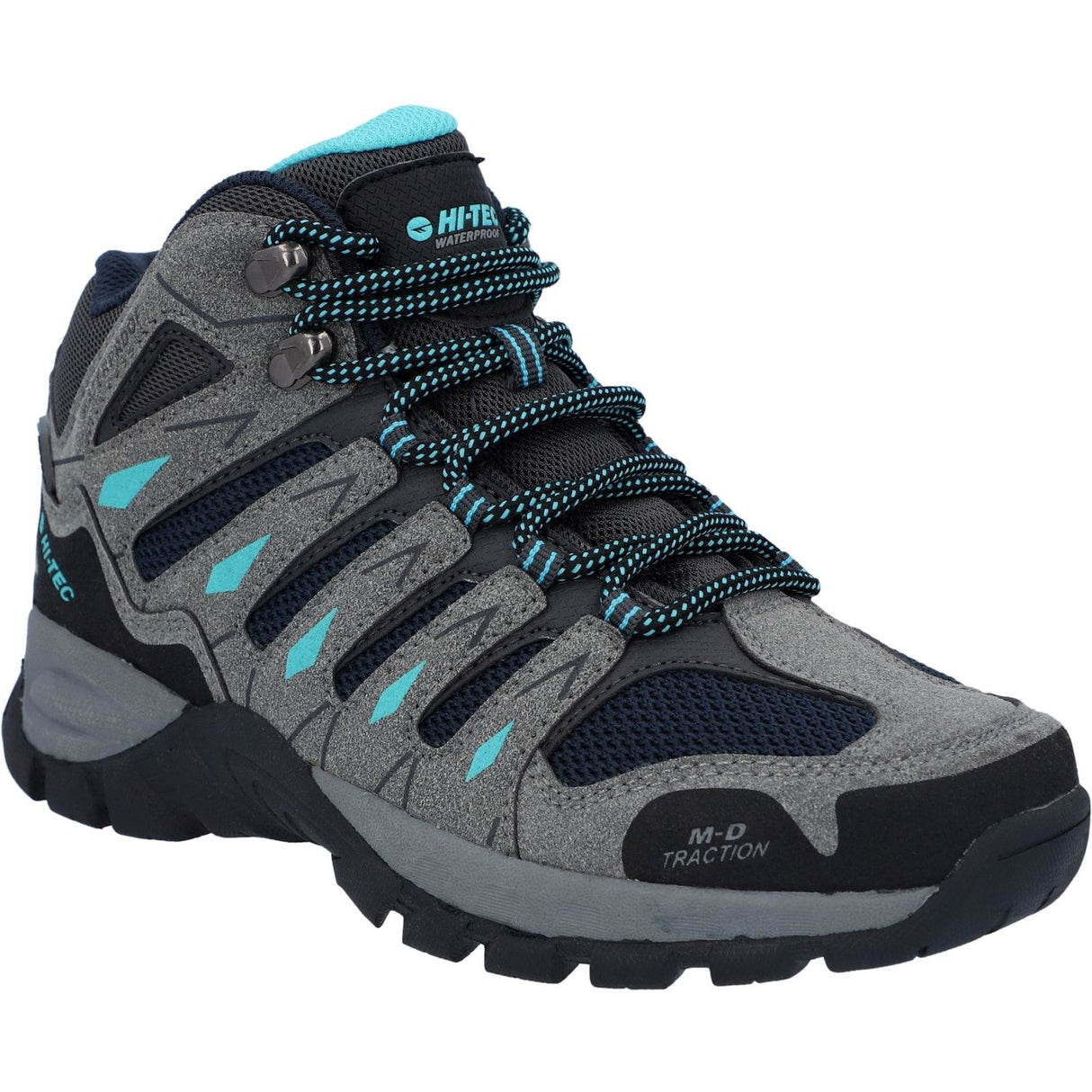 Hi-Tec Womens Corzo Mid Boot Graphite Grey/Dark Red