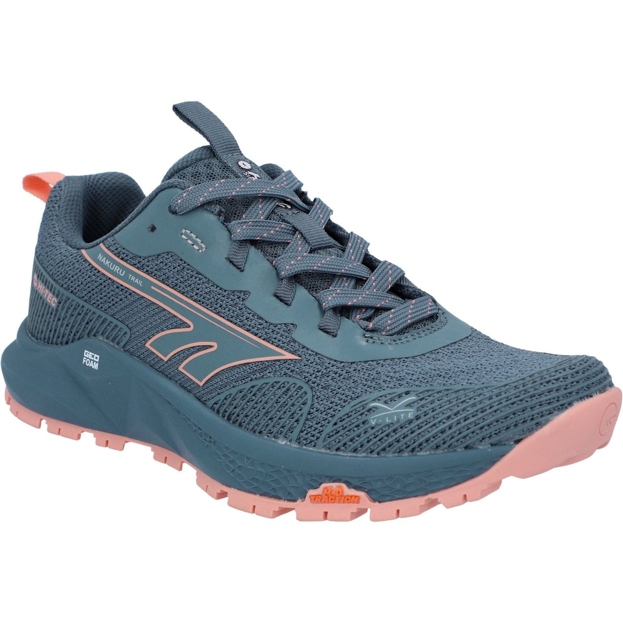 Hi-Tec Womens Geo Nakuru Trainers Flintstone/Coral
