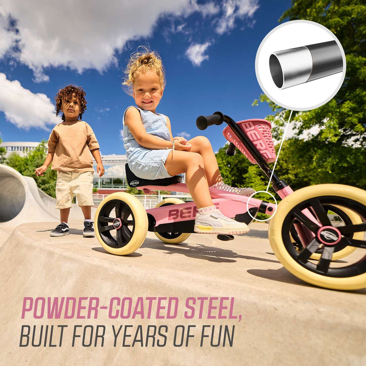 BERG Buzzy Pink Go-Kart