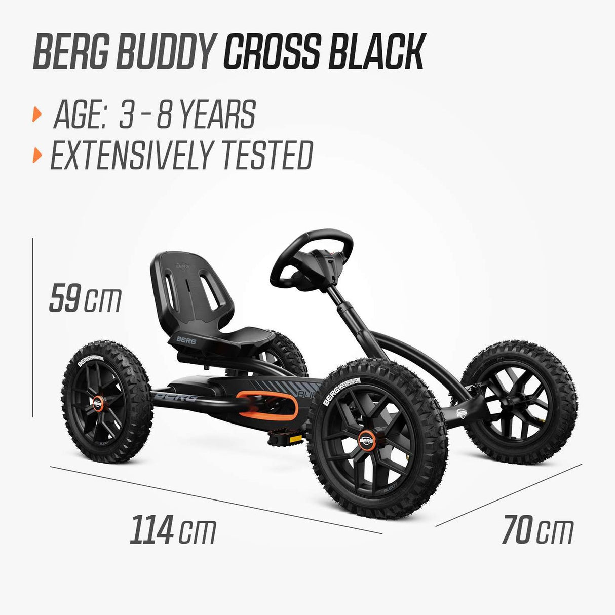 BERG Buddy Cross Black Go-Kart