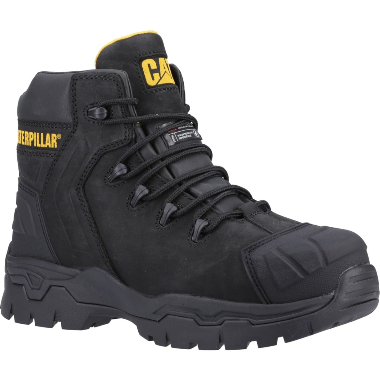 Caterpillar Mens Everett S3 WP Safety Boot Black