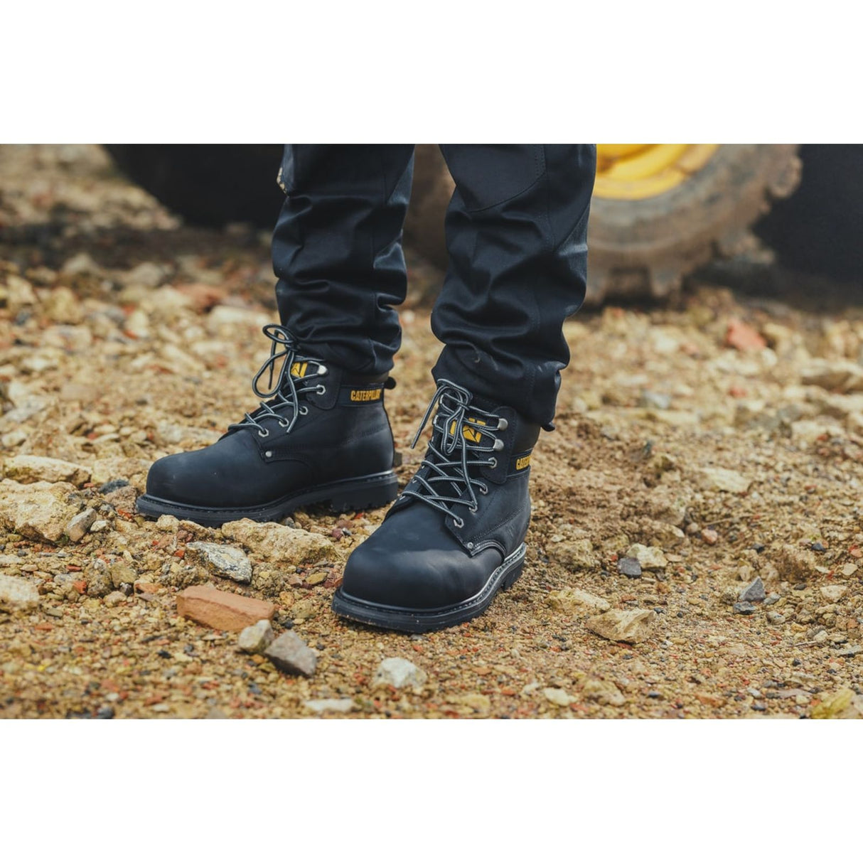 Caterpillar Mens Powerplant S3 GYW Safety Boot Black