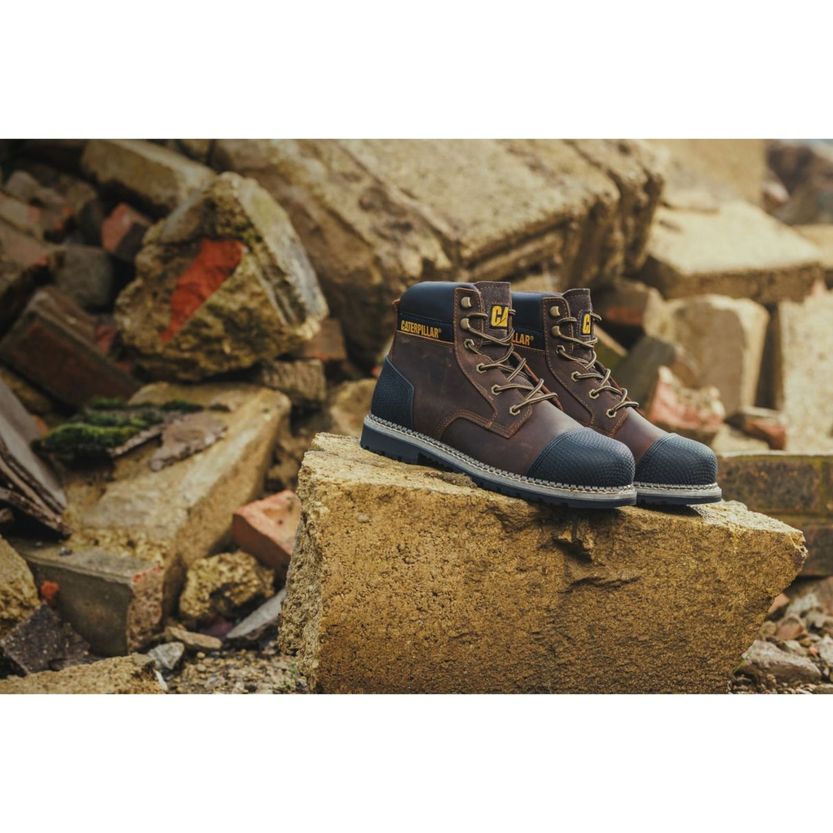Caterpillar Mens Powerplant S3 Safety Boot Brown