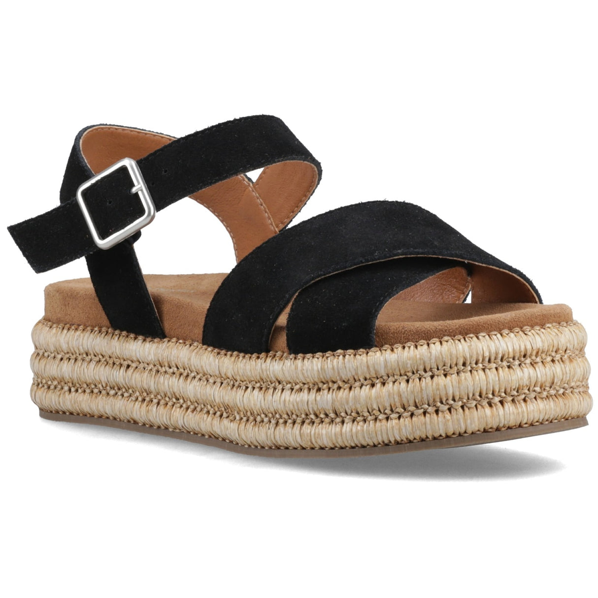 Hush Puppies Womens Rosa Rafia Sandal Black