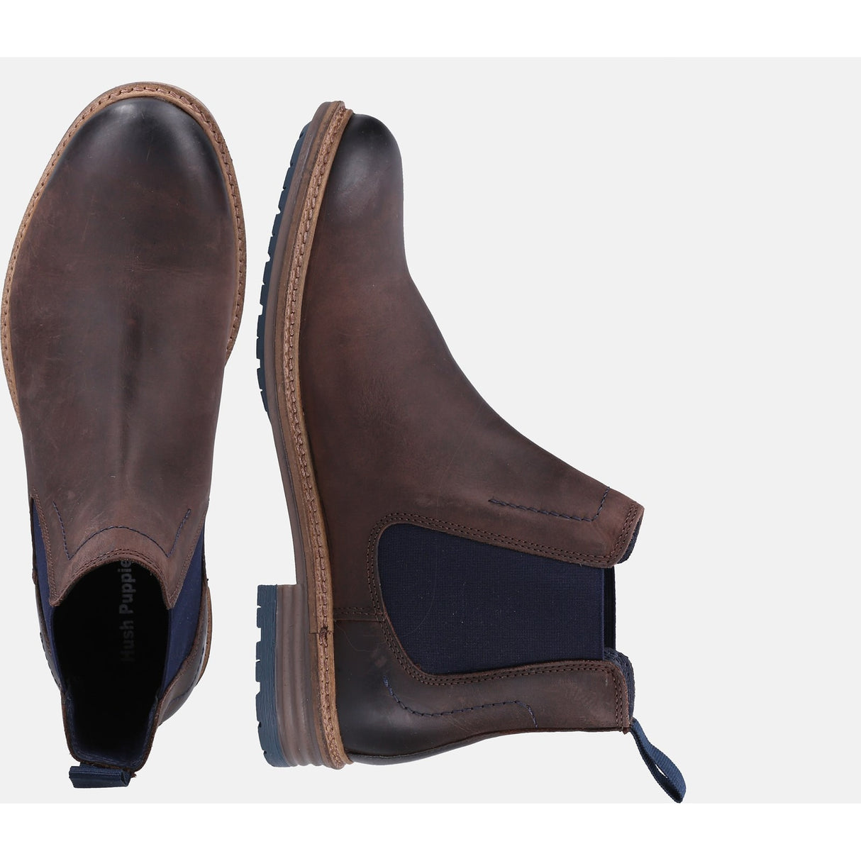 Hush Puppies Mens Justin Chelsea Boot Brown