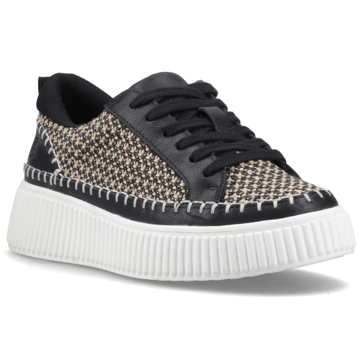Hush Puppies Womens Haisley Woven Trainer Black