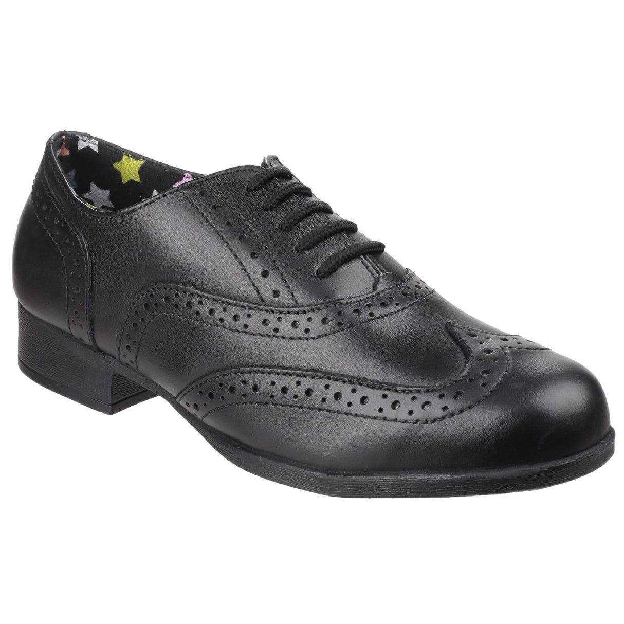 Hush Puppies Girls Kada Junior School Shoe Black