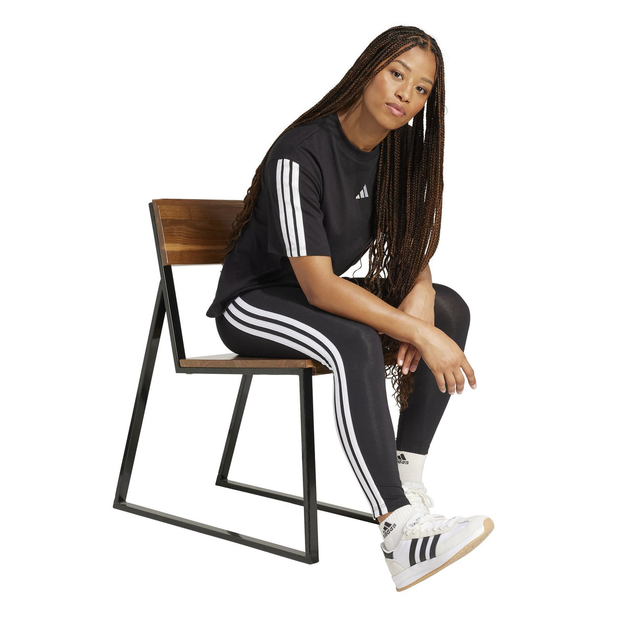 adidas Essentials 3-Stripes Cotton Leggings