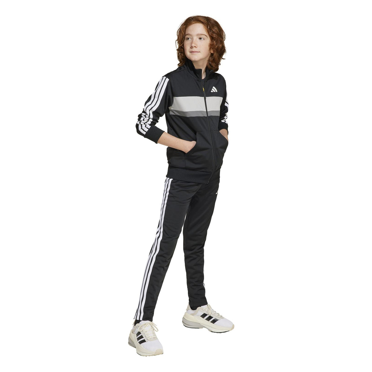 adidas Seasonal Essentials Tiberio 3-Stripes Tricot Track Suit Kids