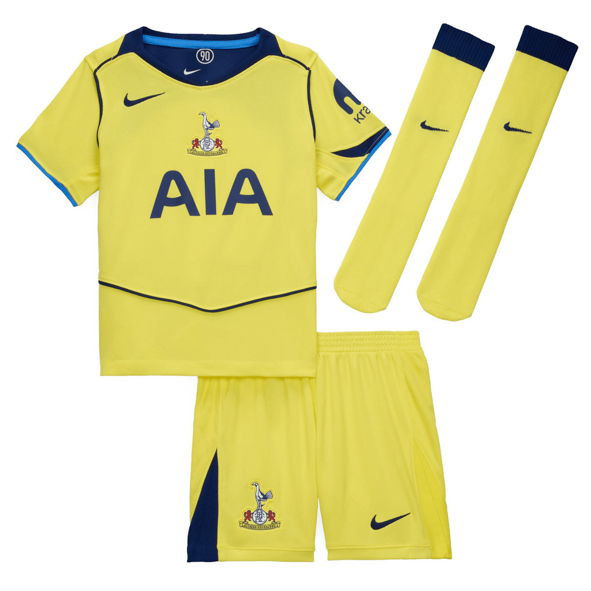 Nike THFC 25 Kids Third Kit Yellow