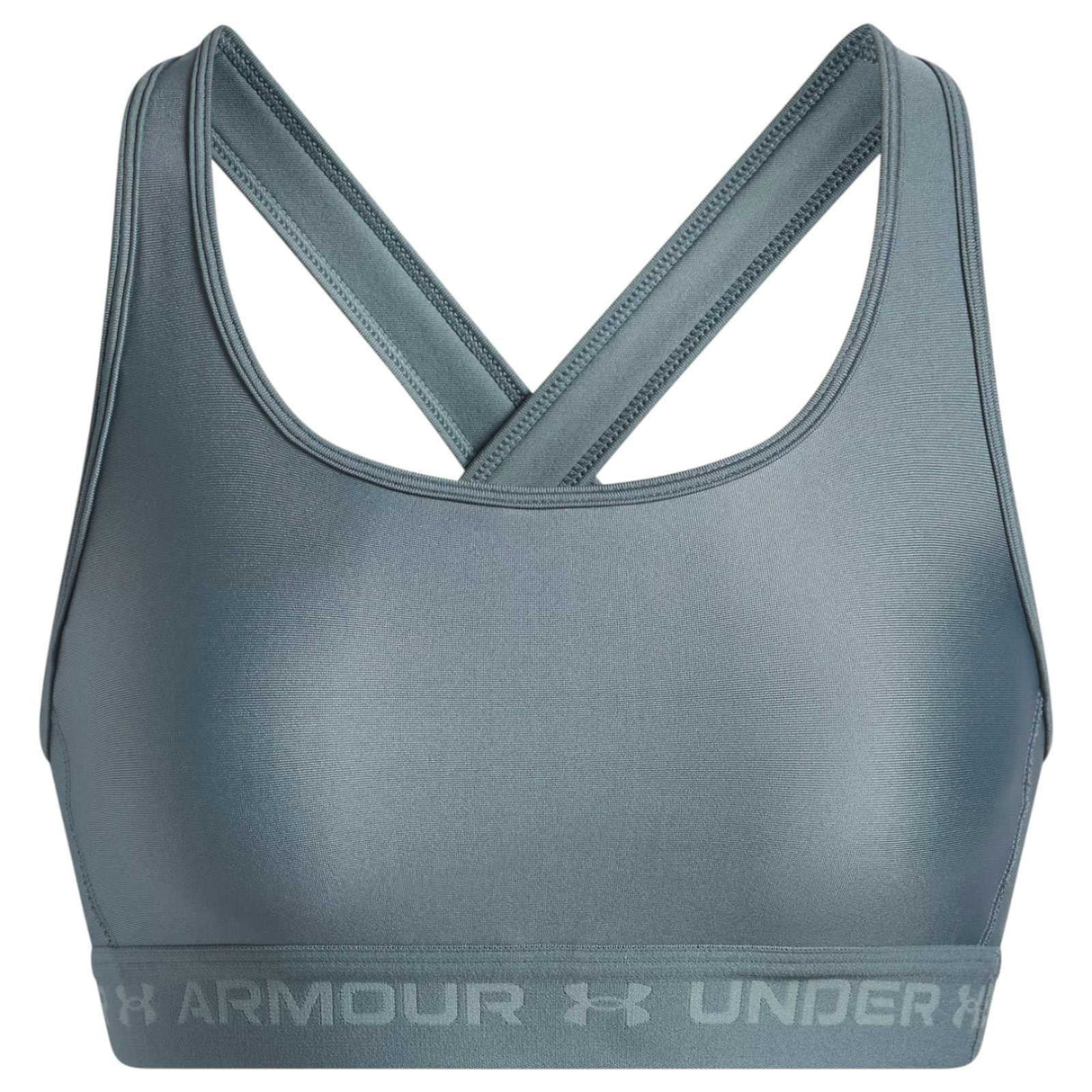 UA Wms Crossback Mid Bra Blue
