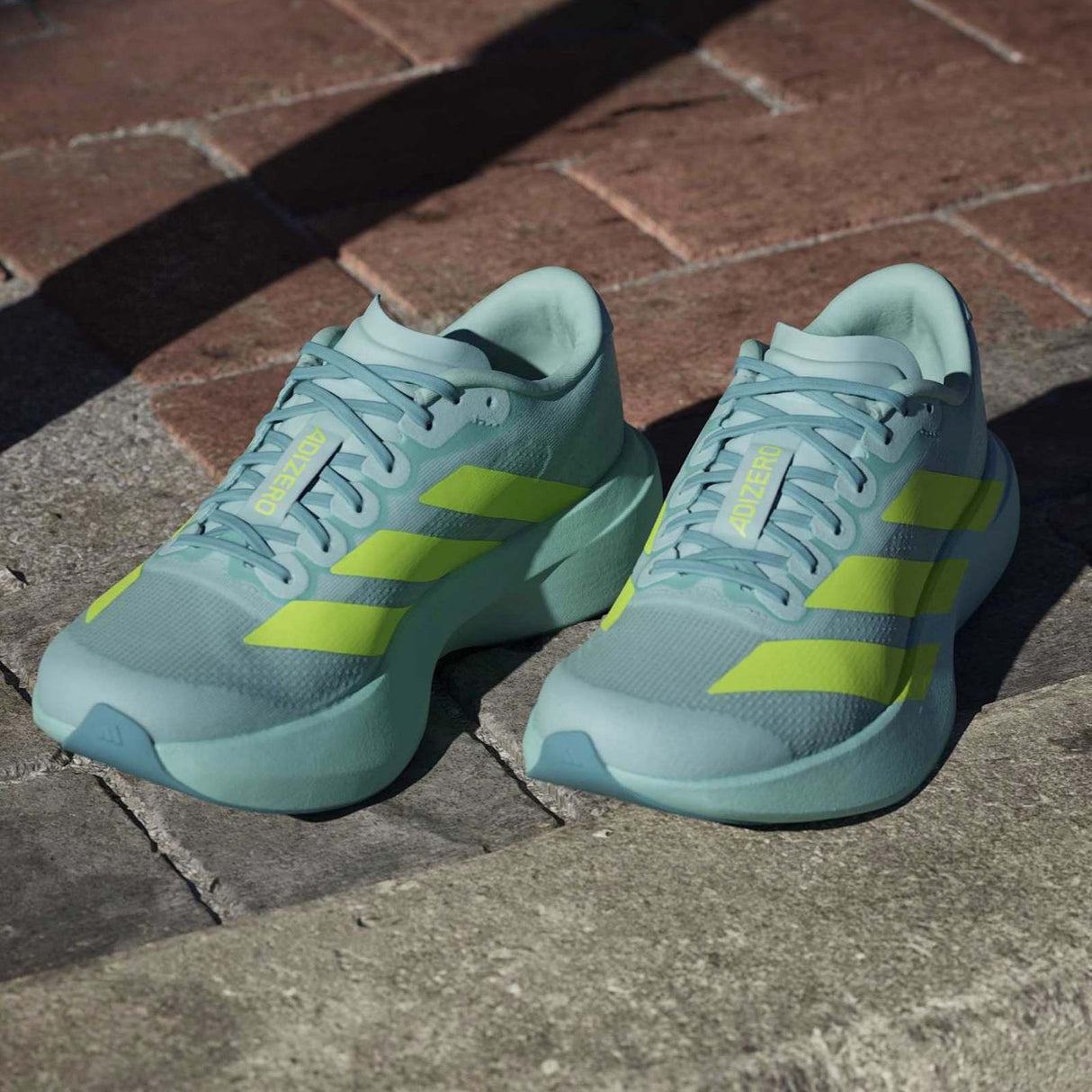 adidas Adizero EVO SL Womens Regular-it Lace Running Shoes