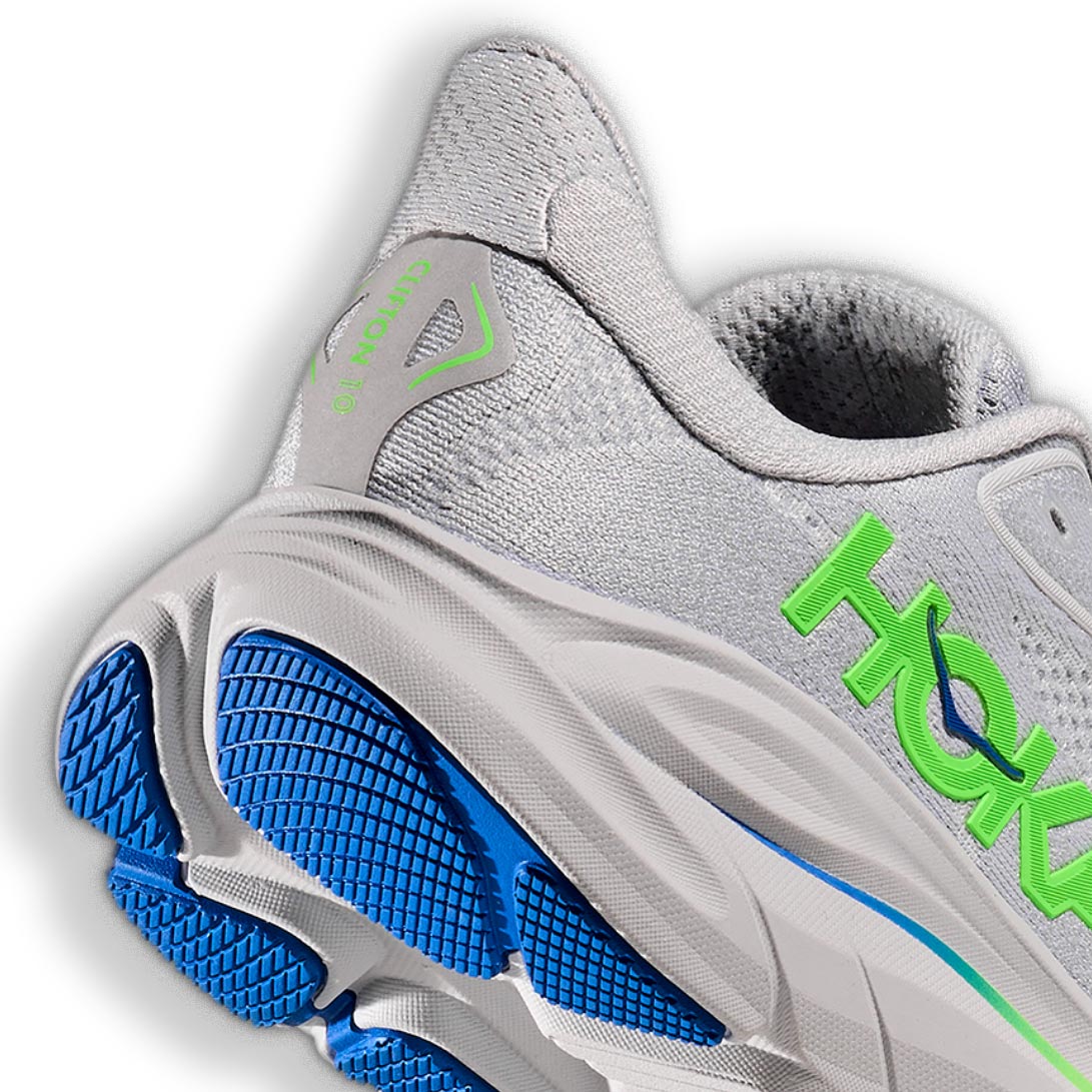 HOKA CLIFTON 10 BIG KIDS GREY